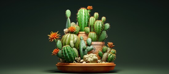 Pot for a cactus.