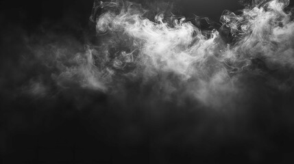 Abstract Smoke on a Dark Background - obrazy, fototapety, plakaty