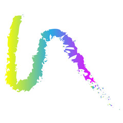 line rainbow gradient brush