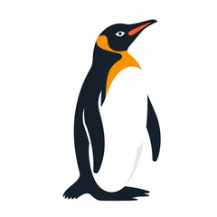 Charming Penguin: Flat Vector Icon Illustration