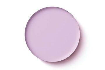 Mauve round circle isolated on white background 