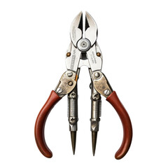 Linemans pliers isolated on transparent background