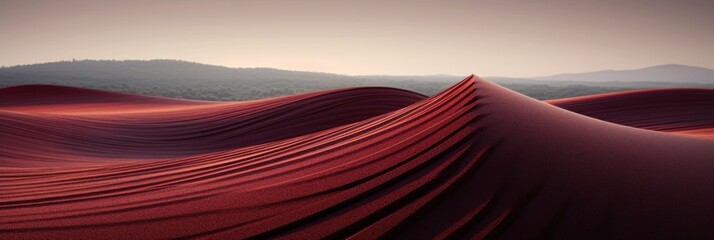 maroon red wavy lines field landscape