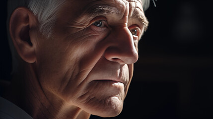 Portrait eines älteren Mannes, Genrative AI