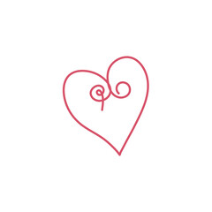 hand drawn valentine decoration