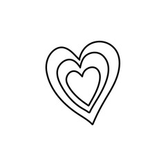 hand drawn valentine decoration