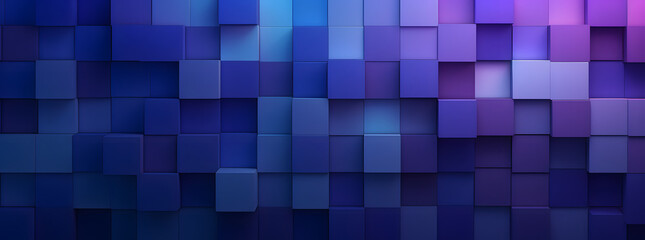 blue and purple blocks pattern wallpaper, in the style of unmodulated color, blocky