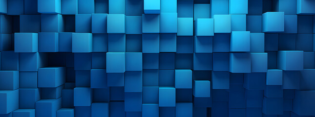 the background is squares and has blue backgrounds, in the style of extruded design, textured surfaces