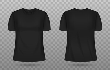 3d Realistic Black Tshirt Mockup Template