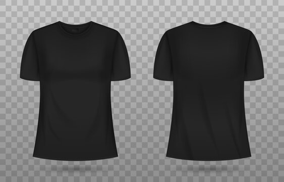 3d Realistic Black Tshirt Mockup Template