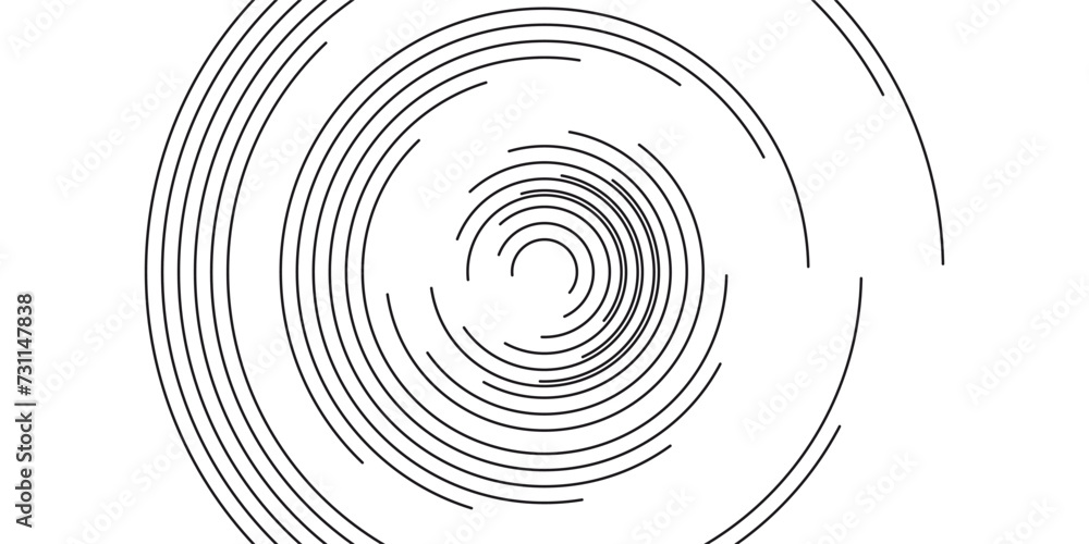 Poster spiral sound wave rhythm line dynamic abstract vector background