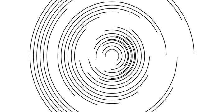 Spiral sound wave rhythm line dynamic abstract vector background