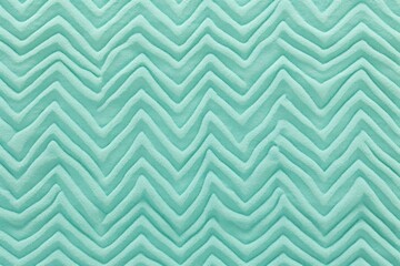 Mint zig-zag wave pattern carpet texture background 
