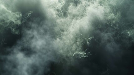 Close-up of Smoke Vapor Drifting through Air