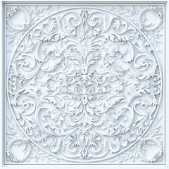 Background vignette stone baroque ornament
