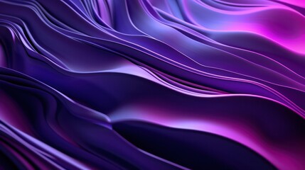 Obraz premium 3D Abstract Background with Wavy Shape in violet Spectrum