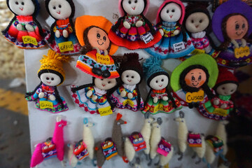 Fototapeta na wymiar Cusco doll, Peru