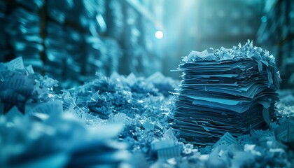 Document Management OCR Technology,  the power of Optical Character Recognition (OCR) technology in document management with an image depicting the conversion of scanned documents into editable text, 