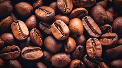 Badkamer foto achterwand high quality coffee beans texture © Tetiana