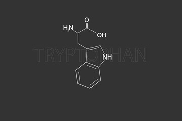 Tryptopham molecular skeletal chemical formula.