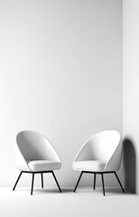two chairs in the room