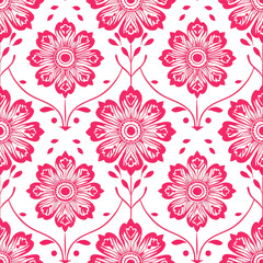 Fototapeta premium Pattern Tile for seamless backgrounds and for filling surfaces in soft colors, ai generated