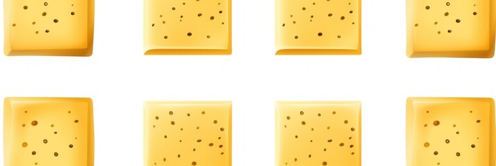 Mustard square isolated on white background