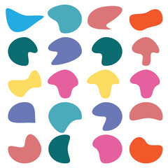 Abstract blob shape vector element