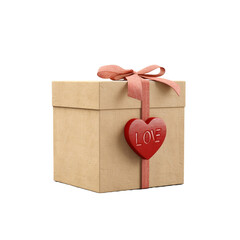 Love box isolated on transparent background