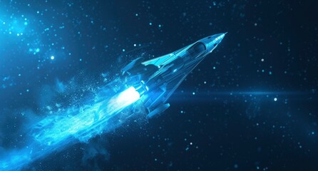 Obraz premium 3D Rocket