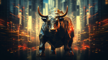 Stock market concept