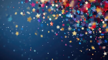 Sparkling Stars Confetti Background: Perfect for Birthdays, Celebrations, and More