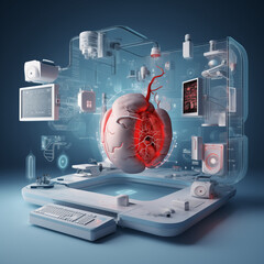 3D Medical Tech Background