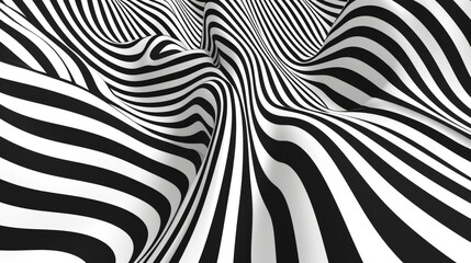 Fototapeta na wymiar Black and White Background with Vertical and Horizontal Lines, Featuring Wavy Lines and Organic Shapes
