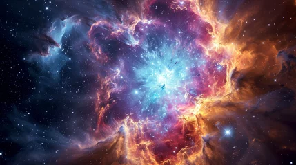 Foto auf Alu-Dibond Galaxy, nebula, star forming region in deep space © Kondor83