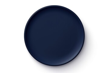Navy Blue round circle isolated on white background