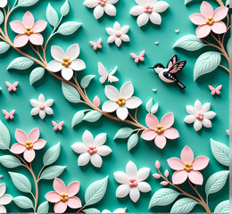 background with flowers