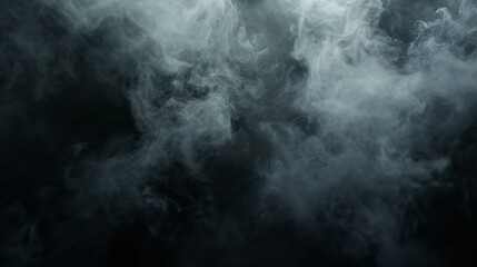 Fototapeta premium Mysterious Fog in Darkness - Abstract Smoke Background (8k Realistic)