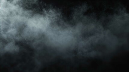 Fototapeta premium Mysterious Fog in Darkness - Abstract Smoke Background (8k Realistic)