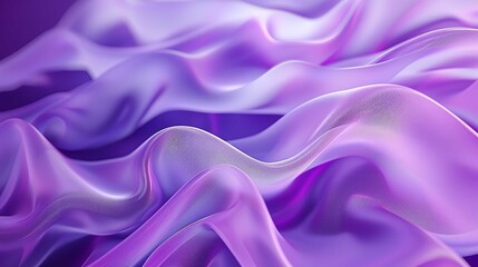 Obraz premium Digital Lavender Abstract Wave Illustration