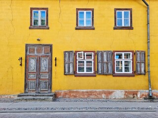 typical Latvian house in Kuldiga