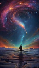 person in the desert