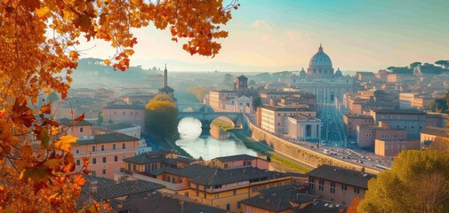 View of Vatican City from above - obrazy, fototapety, plakaty