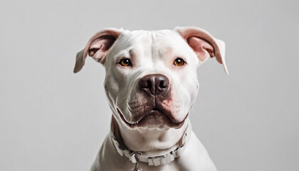 Obraz premium cute pitbull, isolated white background 