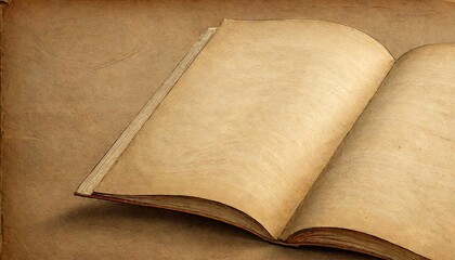 Empty book on parchment