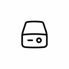 Power Bank Portable Charger Vector Icon Sign Symbol
