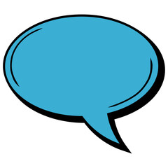 Retro Speech bubble Dialog Char Illustration