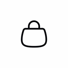 Handbag Bag Vector Icon Sign Symbol