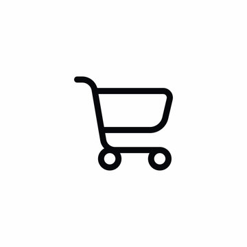 Cart Shopping Vector Icon Sign Symbol