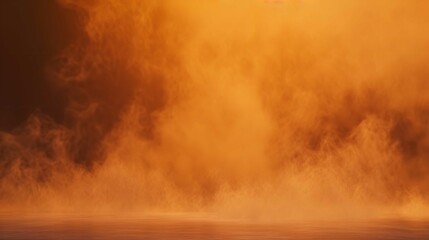 Orange Smoke Stage Studio - Abstract Fog Texture